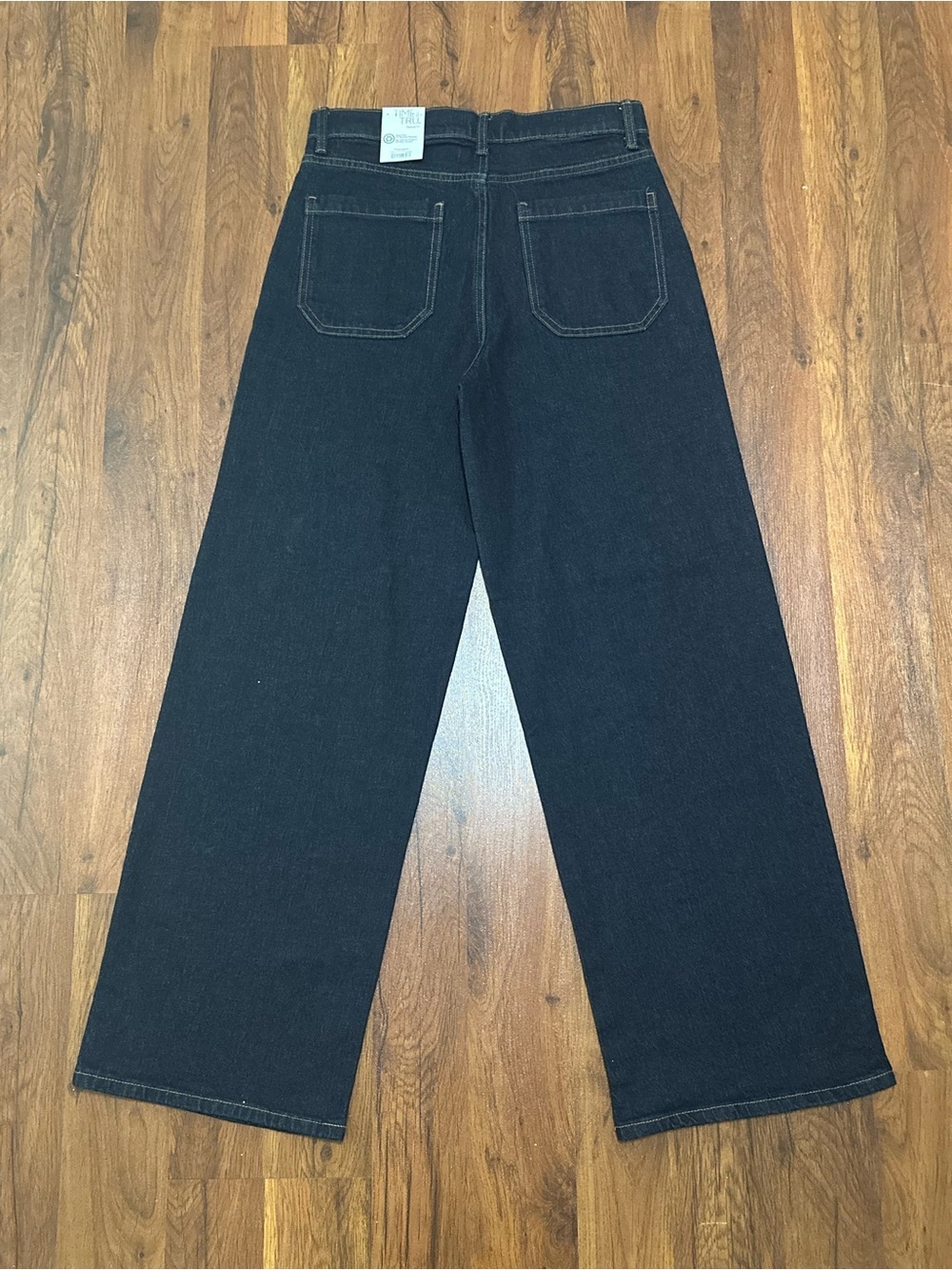 Time and Tru Dark Blue Wide Leg Utility Trousers - Picture 11 of 13